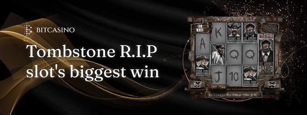 Tombstone R.I.P. biggest win: Lucky player wins ¥3,000,000!
